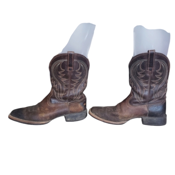 Ariat Men's Hybrid Rancher Western Brown Leather Boots, 10014070. Size 11.5D - Picture 4 of 14